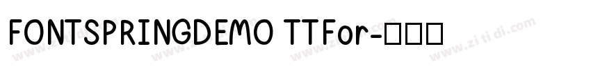FONTSPRINGDEMO TTFor字体转换